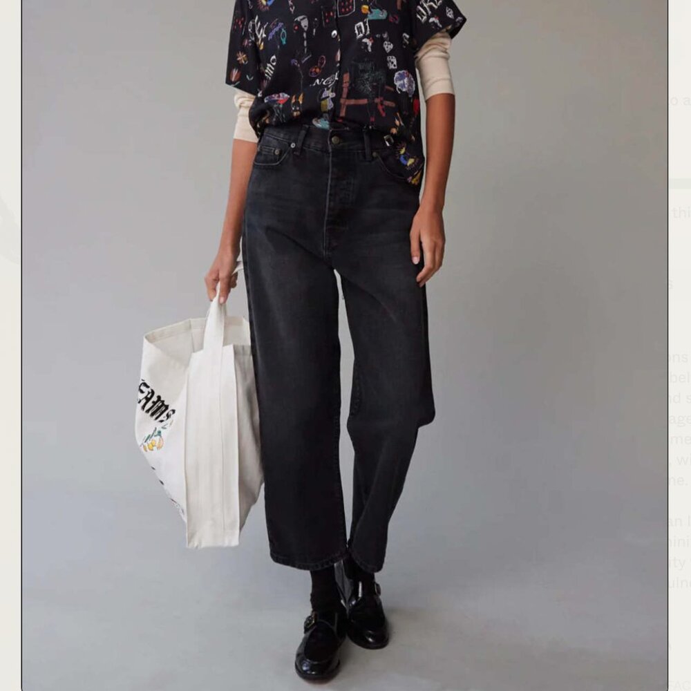 Caron Callahan Raina Jean in Faded Black Listed Size 28, but baggy fit